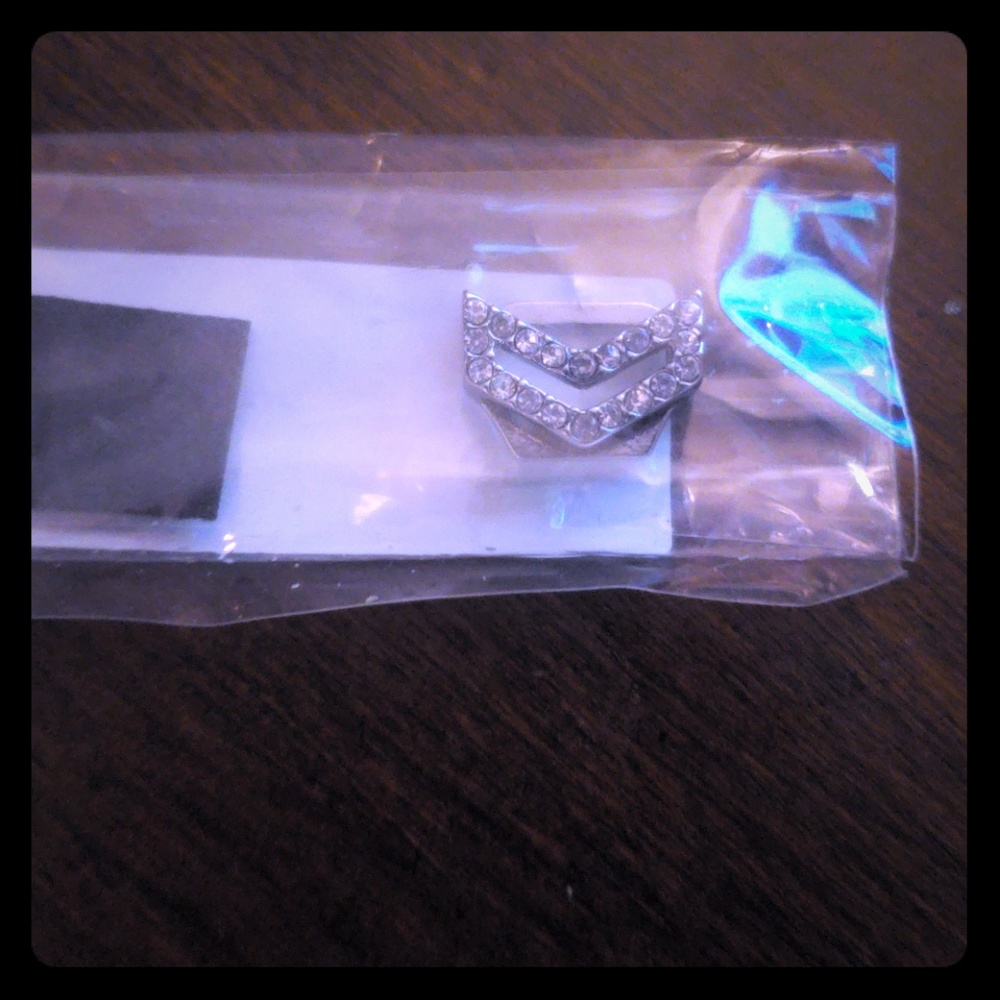 Chevron cut out charm